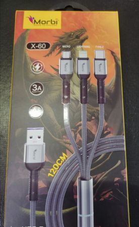 Morbi x-60 data cable 3AMP