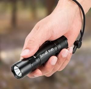 Rechargeable Small sun   LED Torch Flashlight