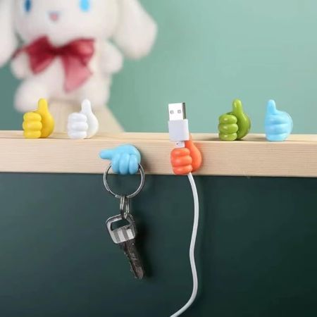 Thumb Cable Clips,Cord Holder Multi-Functional Wall Hooks